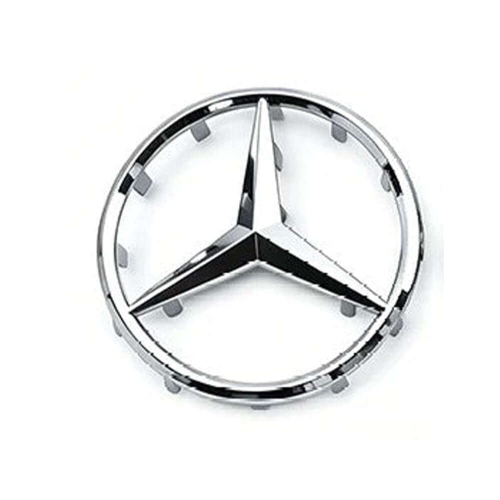 Motokrafta 52mm Steering Wheel Grill Letter Logo Badge Emblem – Compatible with Mercedes-Benz | Big Pins Emblem Sticker