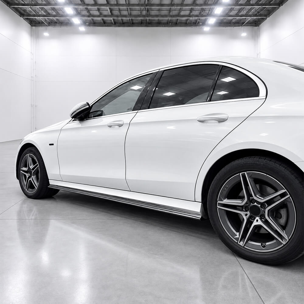 Motokrafta ZST-1053 AMG Style Glossy Black Side Skirt Extension Splitter Running Board Trim – Compatible with Mercedes-Benz E-Class W213 (2016–2024) | Side Skirt Cover - Image 2