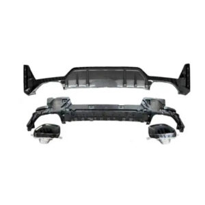 Motokrafta M Sport Style Rear Bumper Diffuser Splitter – Compatible with BMW 3 Series G20 Pre-Facelift (2019–2023) | Rear Lip Spoiler