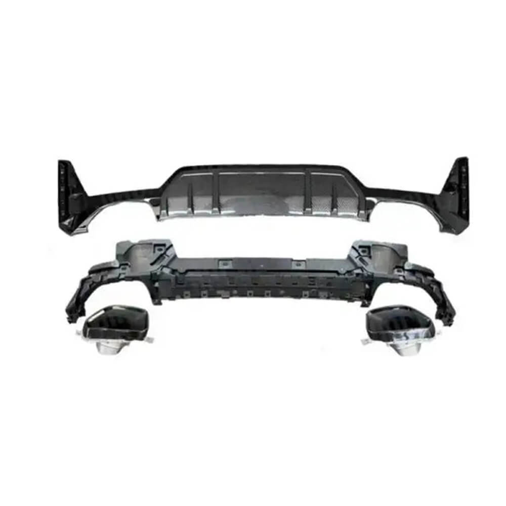 Motokrafta M Sport Style Rear Bumper Diffuser Splitter – Compatible with BMW 3 Series G20 Pre-Facelift (2019–2023) | Rear Lip Spoiler