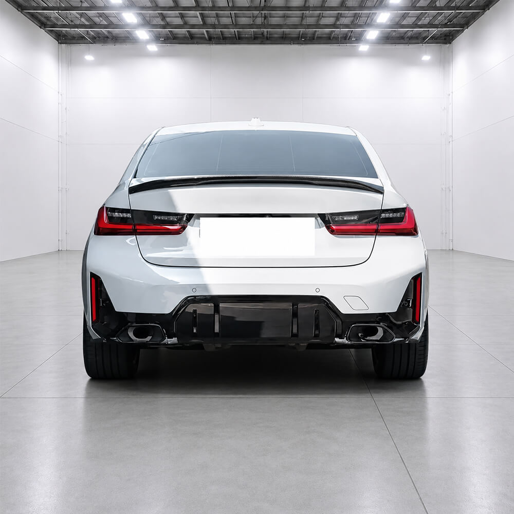 Motokrafta M Sport Style Rear Bumper Diffuser Splitter – Compatible with BMW 3 Series G20 Pre-Facelift (2019–2023) | Rear Lip Spoiler - Image 2