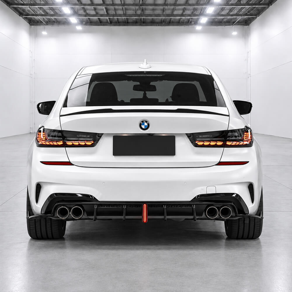 Motokrafta V-Ten Style Glossy Black Rear Trunk Wing Spoiler – Compatible with BMW 3 Series G20/G28 LCI (2019–2026) | M Sport M340i Boot Lip - Image 2