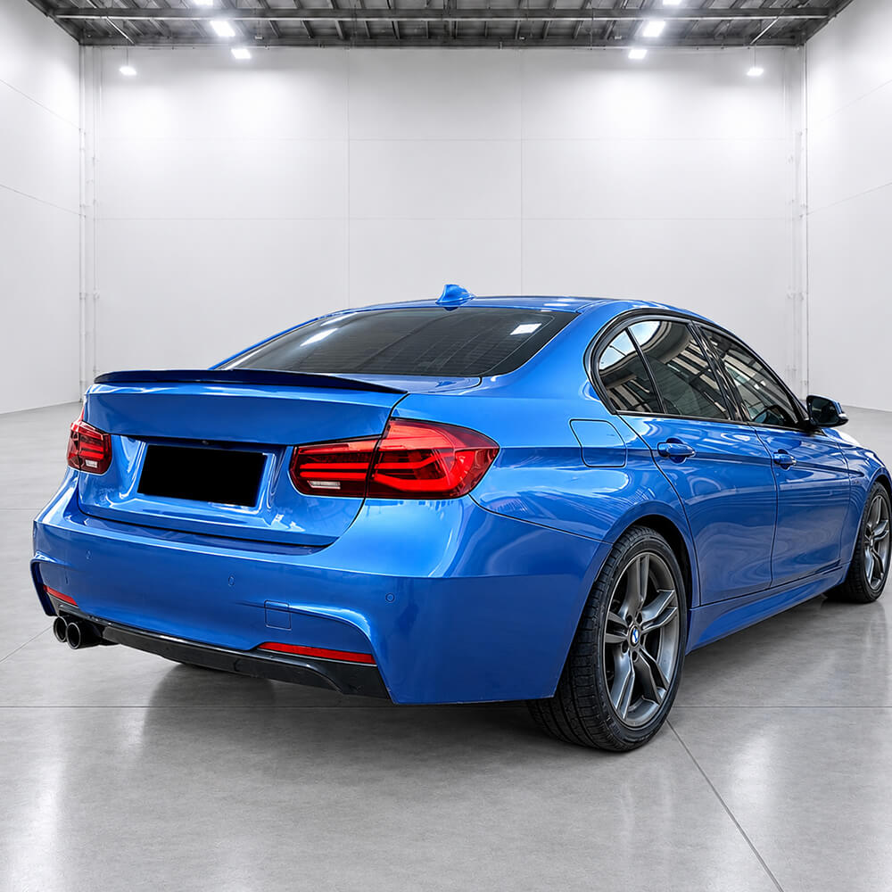 Motokrafta M3 Style Real Carbon Fiber Rear Trunk Wing Spoiler – Compatible with BMW 3 Series F30/F80 (2012–2018) | Boot Roof Lip - Image 2