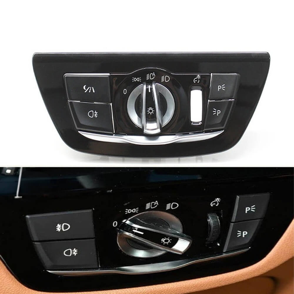 Motokrafta Headlight Rotary Switch Knob Cover – Compatible with BMW 5 Series G30 (2017–2023) | Fog Lamp Parking Light Night Vision Button Cover - Image 2