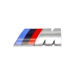 Motokrafta M Sport 73×28mm Blue Logo Badge Emblem – Compatible with BMW  | M Sport Letter Badge
