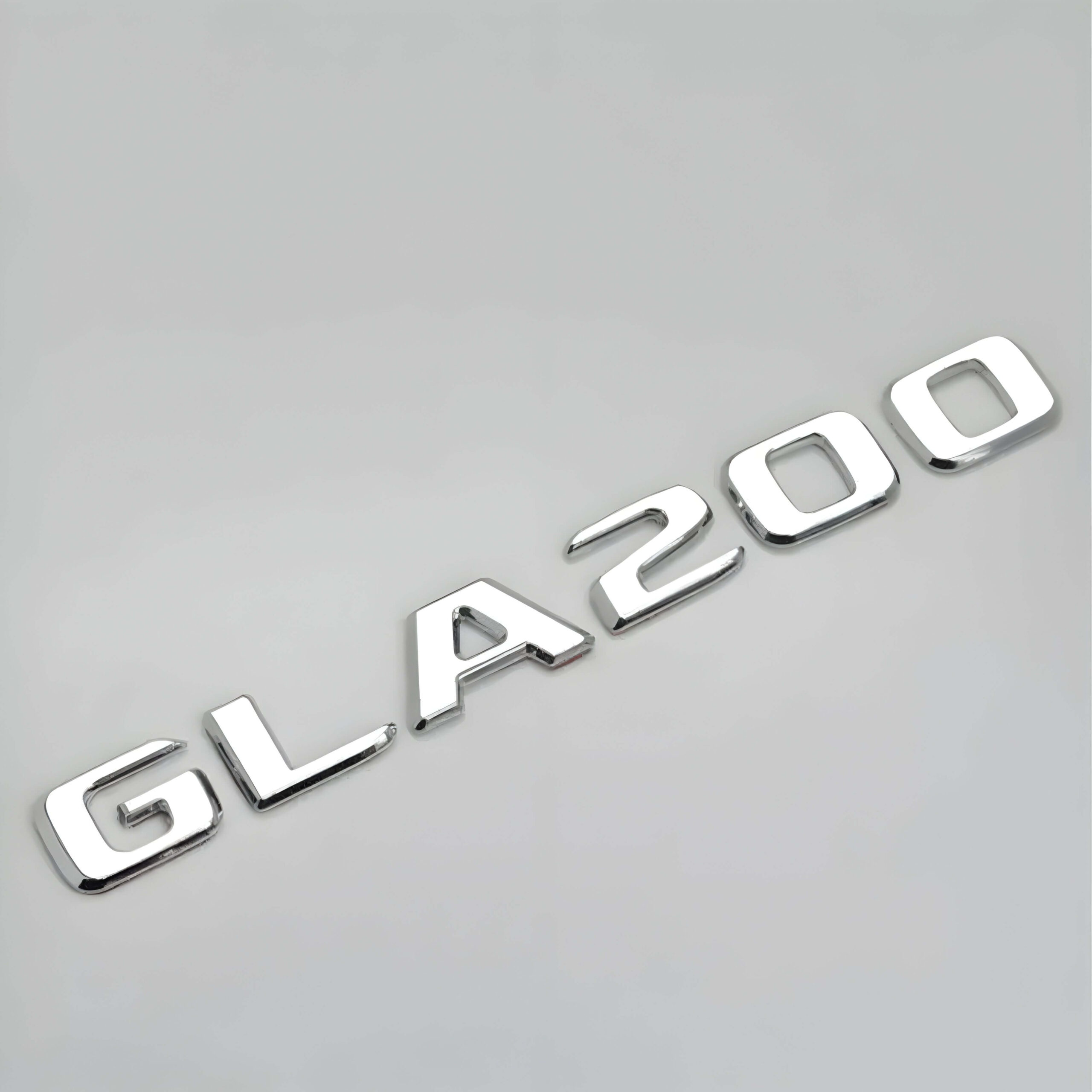Motokrafta Chrome Trunk Letters Emblem Logo Badge – Compatible with Mercedes-Benz GLA200| Boot Decal Sticker
