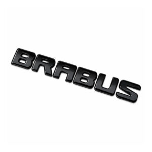 Motokrafta Brabus Style Black Grill Letter Logo Badge Emblem Sticker – Compatible with Mercedes-Benz | Front Grill Performance Badge