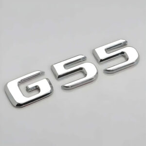 Motokrafta Chrome Trunk Letters Emblem Logo Badge – Compatible with Mercedes-Benz G55 | Boot Decal Sticker