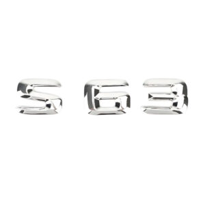 Motokrafta S63 Chrome Trunk Letters Emblem Logo Badge – Compatible with Mercedes-Benz | Boot Decal Sticker