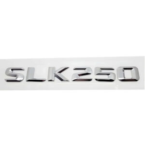 Motokrafta Chrome Trunk Letters Emblem Logo Badge – Compatible with Mercedes-Benz SLK250 | Boot Decal Sticker