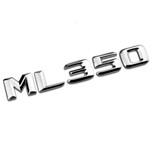 Motokrafta ML350 Chrome Trunk Letters Emblem Logo Badge – Compatible with Mercedes-Benz| Boot Decal Sticker