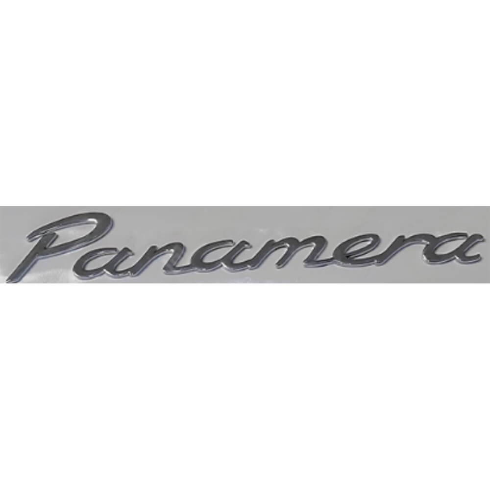 Motokrafta Porsche Panamera Chrome Letter Logo Badge Emblem Sticker | Rear Trunk Boot Nameplate
