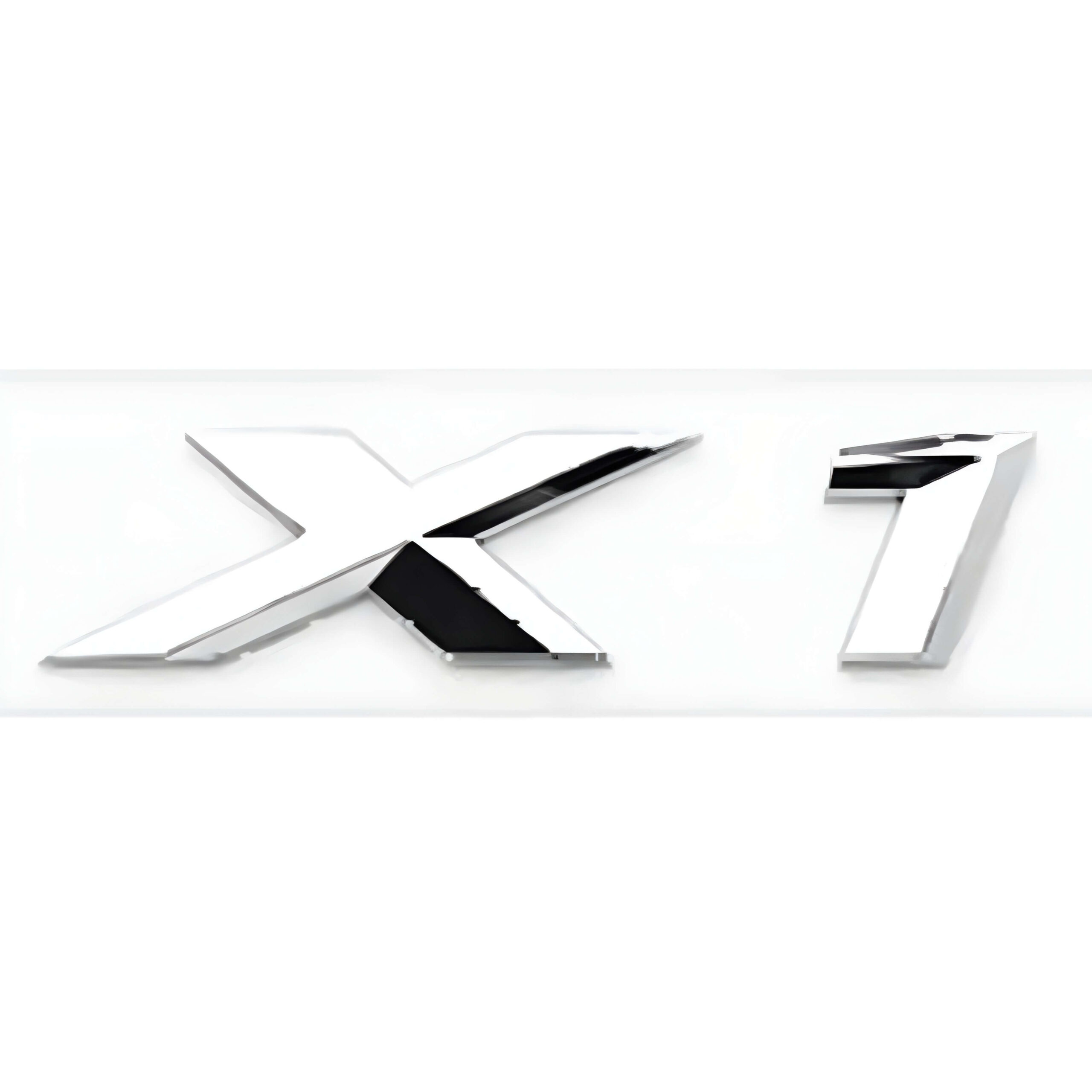 Motokrafta BMW X1 Chrome Badge Emblem Logo Letter – Compatible with BMW | Rear Trunk Boot Nameplate