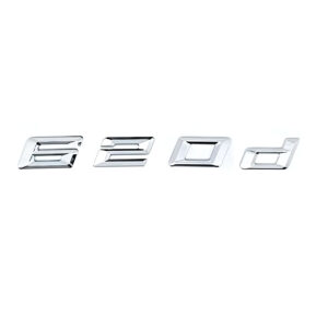 Motokrafta 620d Chrome Badge Emblem Logo Letter – Compatible with BMW 6 Series  | Rear Trunk Boot Badge
