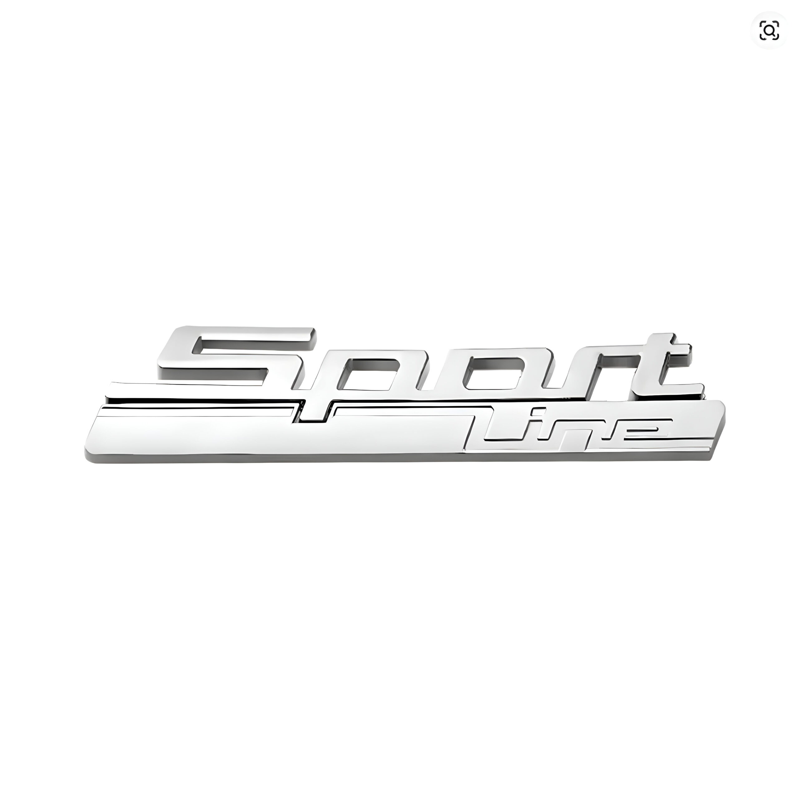 Motokrafta Sports Line Chrome Badge Emblem Logo Letter – Compatible with BMW | Exterior Styling Badge