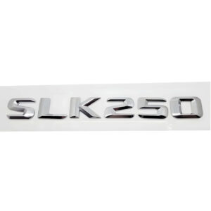 Motokrafta Chrome Trunk Letters Emblem Logo Badge – Compatible with Mercedes-Benz SLK250 | Boot Decal Sticker