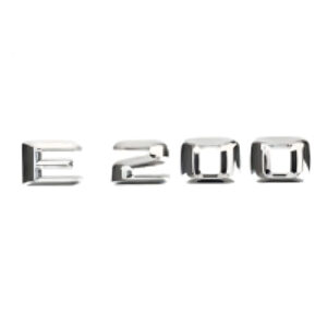 Motokrafta Chrome Trunk Letters Emblem Logo Badge – Compatible with Mercedes-Benz E200 | Boot Decal Sticker
