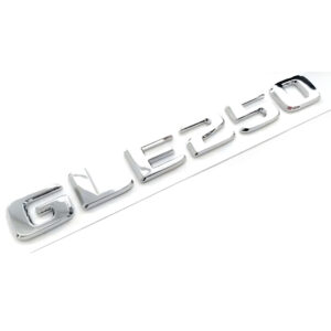 Motokrafta  Chrome Trunk Letters Emblem Logo Badge – Compatible with Mercedes-Benz GLE250 | Boot Decal Sticker