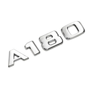 Motokrafta Chrome Trunk Letters Emblem Logo Badge – Compatible with Mercedes-Benz B200| Boot Decal Sticker