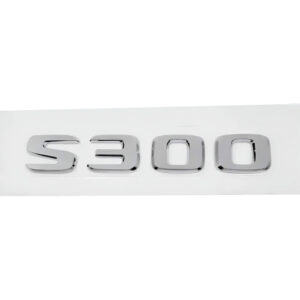 Motokrafta Chrome Trunk Letters Emblem Logo Badge – Compatible with Mercedes-Benz S300| Boot Decal Sticker