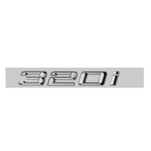 Motokrafta Turbo 4MATIC Black Letter Logo Badge Emblem Sticker Pair – Compatible with Mercedes-Benz | 2PCS Side Fender Badge