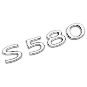 Motokrafta S580 Style Letter Logo Badge Emblem Sticker – Compatible with Mercedes-Benz | Rear Trunk Boot Badge