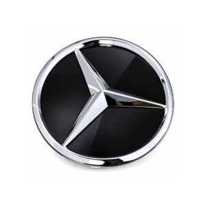 Motokrafta Flat Grill Glass Mirror Logo Badge Emblem Sticker – Compatible with Mercedes-Benz | Letter Logo Emblem
