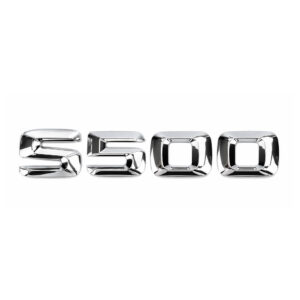 Motokrafta S500 Chrome Trunk Letters Emblem Logo Badge – Compatible with Mercedes-Benz | Boot Decal Sticker