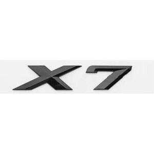 Motokrafta X7 Black Badge Emblem Logo Letter – Compatible with BMW X7 G07 | Rear Trunk Boot Nameplate