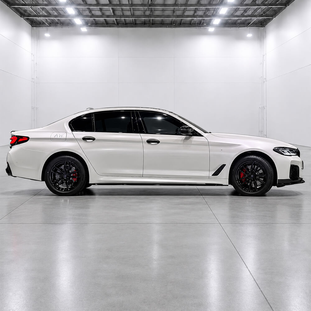 Motokrafta M Performance MP M Tech M Sport Style Gloss Black Side Skirt Splitter Running Board – Compatible with BMW 5 Series G30 G38 F90 (2018–2023) | Facelift Upgrade - Image 2