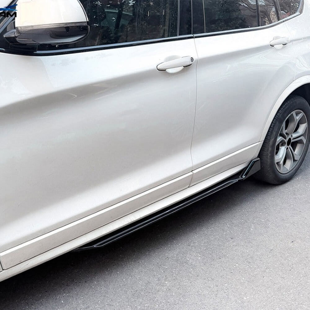 Motokrafta GB M Sport Style Glossy Black Side Skirt Splitter Trim Running Board – Compatible with BMW X3 F25 & X4 F26 (2011–2017) | Side Skirt Extension - Image 2