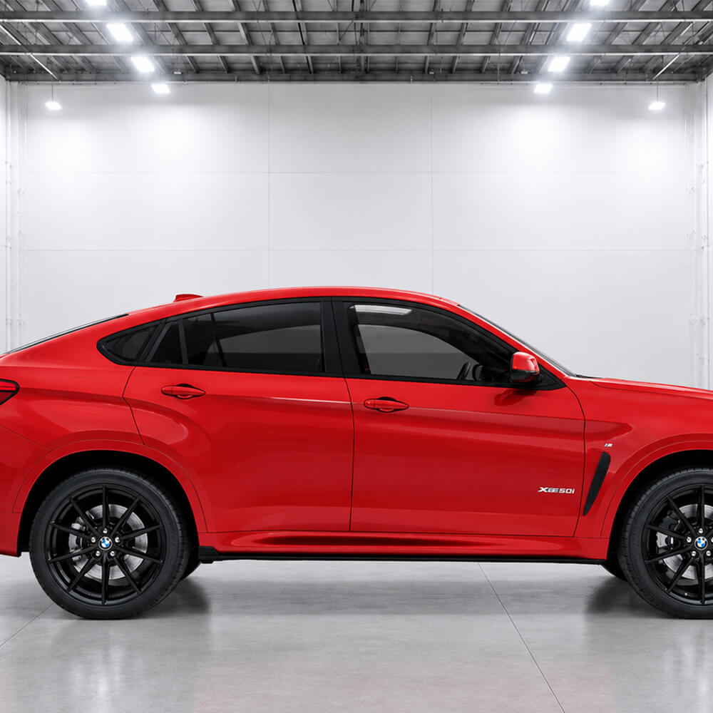 Motokrafta M Sport Style Carbon Fiber Look Side Skirts Splitter Running Board – Compatible with BMW X6 F16 (2014–2019) | Side Skirt Extension - Image 2