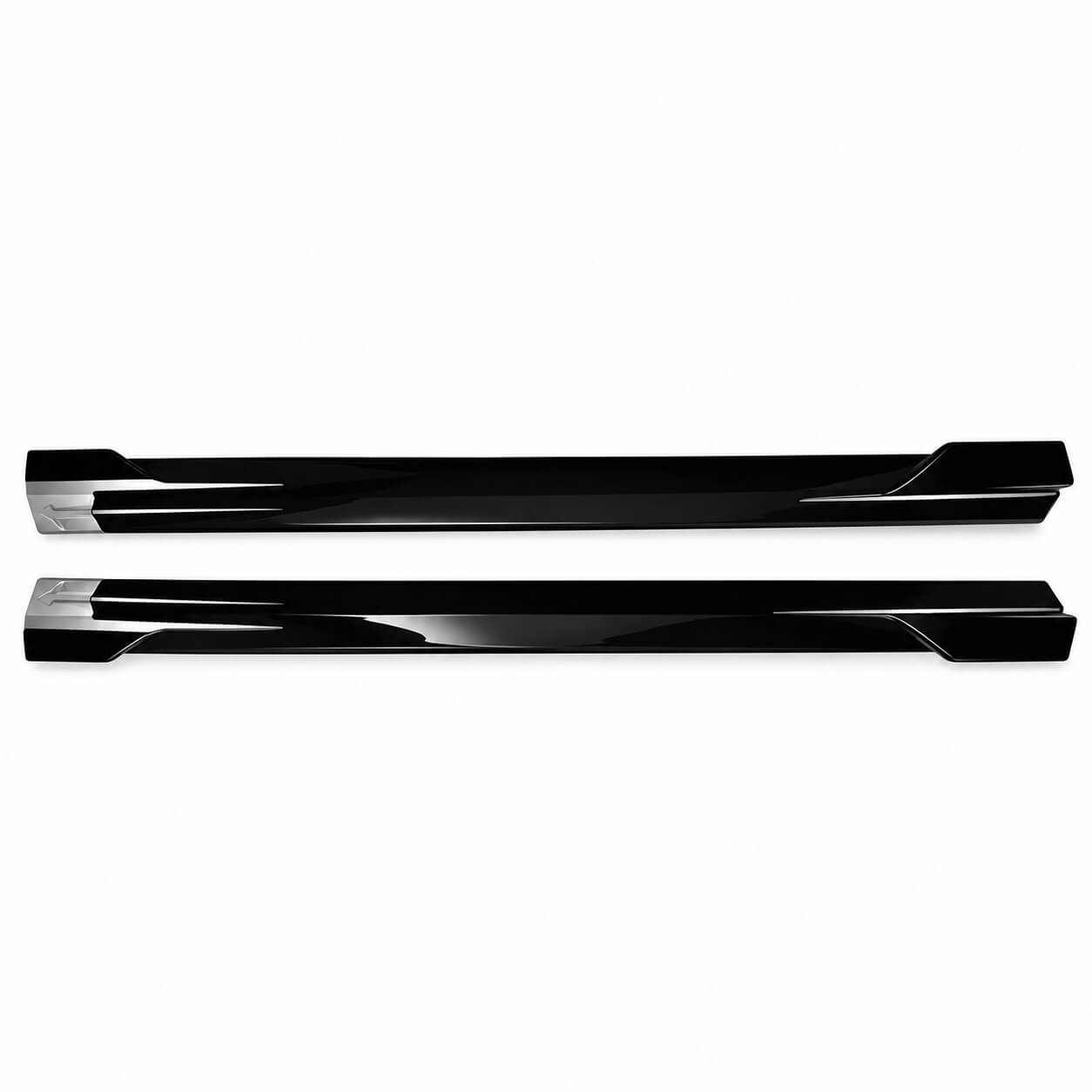 Motokrafta Glossy Black Side Skirt Splitter Trim Running Board – Compatible with Audi Q7 SQ7 MK2.5 (2020+) | Side Skirt Extension
